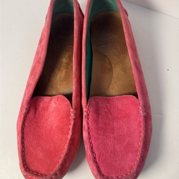 UGG Pink Suede Flats Slip-On Driving  Moccasin 8.5 - Picture 11 of 11